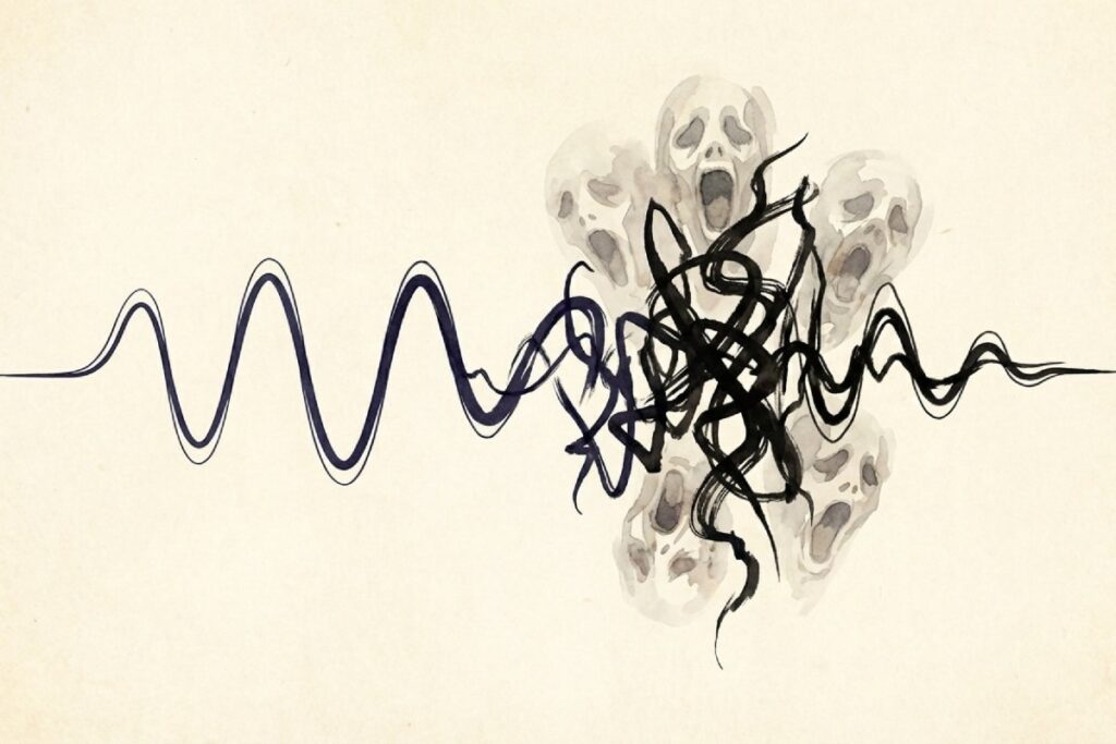 かごめかごめの逆再生検証 心霊現象と呪いのイメージ