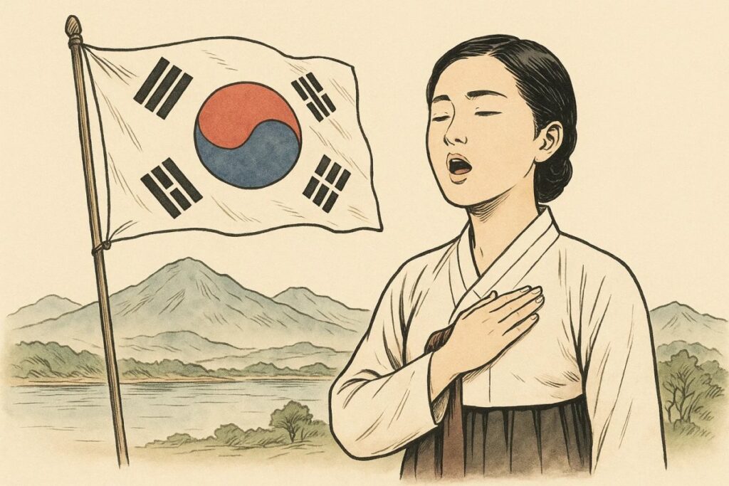 愛国心を強調する韓国の国歌