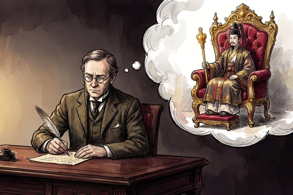 明治時代に君が代を英訳するバジル・ホール・チェンバレンと天皇のイメージ