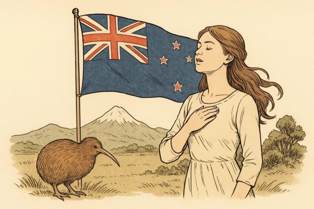 2言語で歌うニュージーランド国歌